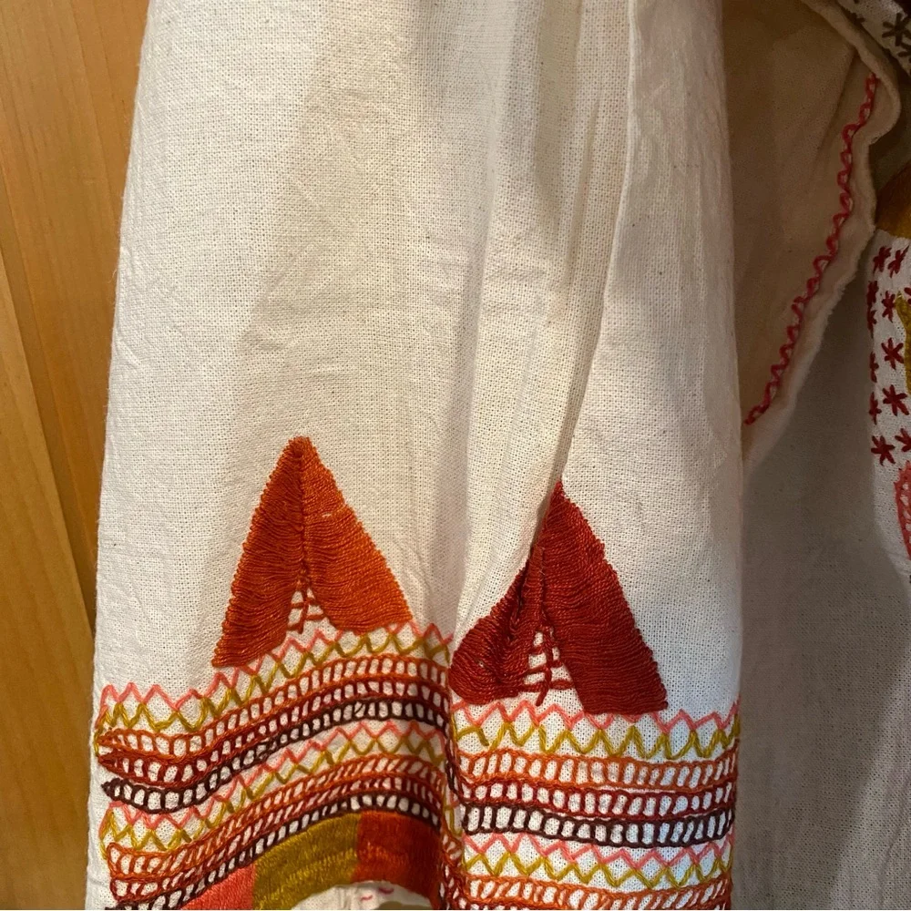 Exquisite handmade and 100% hand-stitched cotton Milpa blouse - Picture 8 of 11